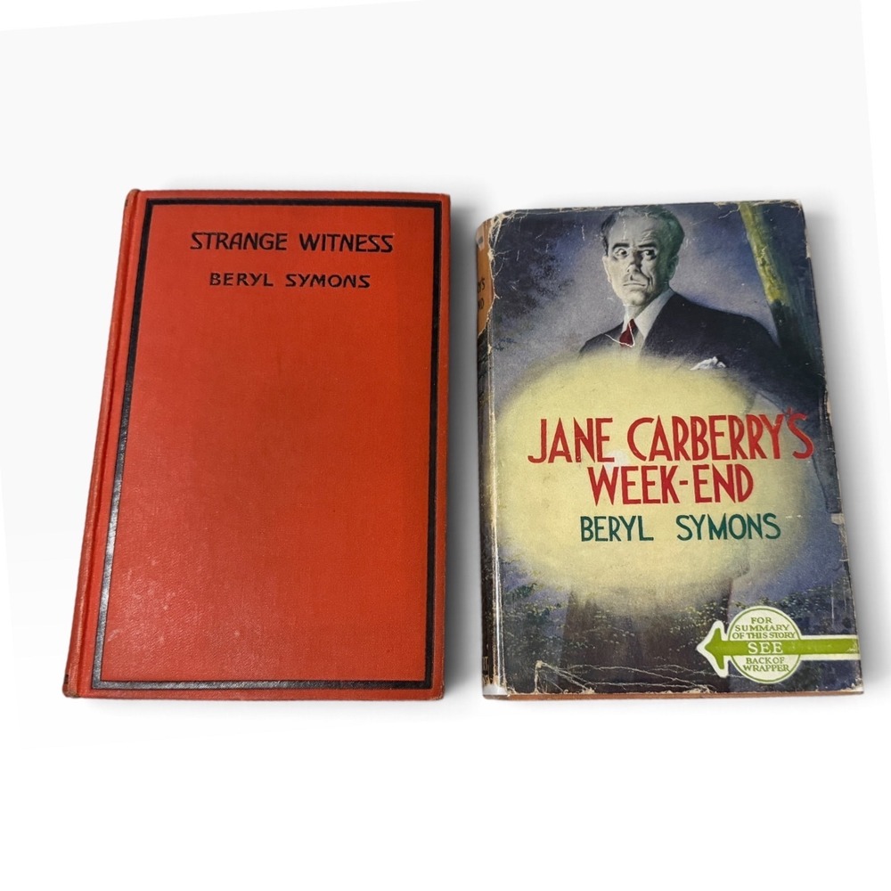 Beryl Symons Jane Carberry's Week-End & Strange Witness Herbert Jenkins Books